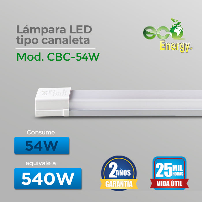 CANALETA LED BLANCA CUADRADA 54 | CBC-54 W