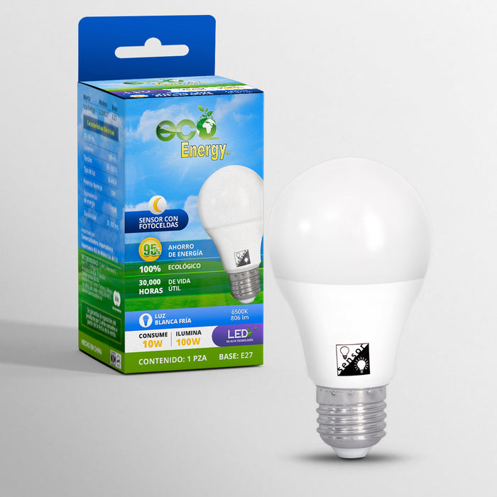 Foco LED con sensor y fotoceldas 10w
