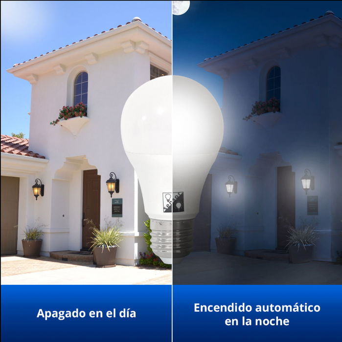 Pack de tres Focos led de sensor con fotoceldas 10w
