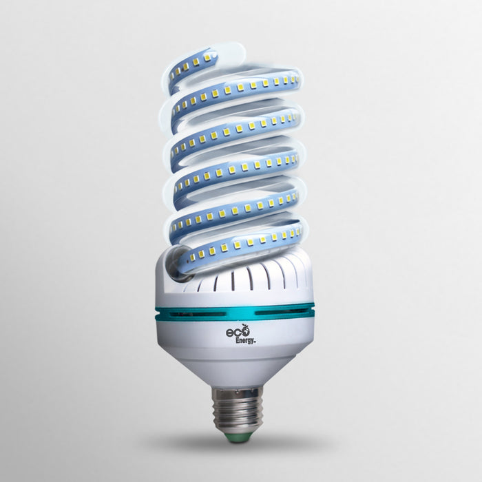Pack de 10 Focos Espiral LED 30w | Luz blanca fría