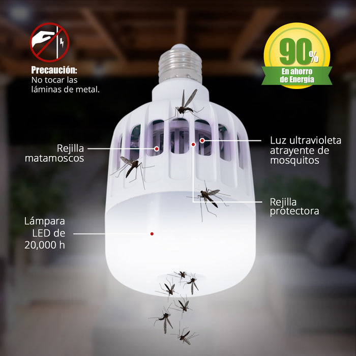 Pack de 3 Focos LED Matamosquitos 12.85w | Chico